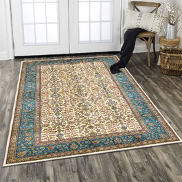 Conceptum Els1835 Alfombra de Terciopelo Multicolor 80 x 120 cm
